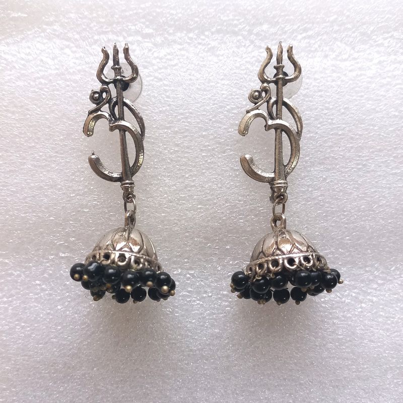 🕉 Trishul Jumkha Earrings