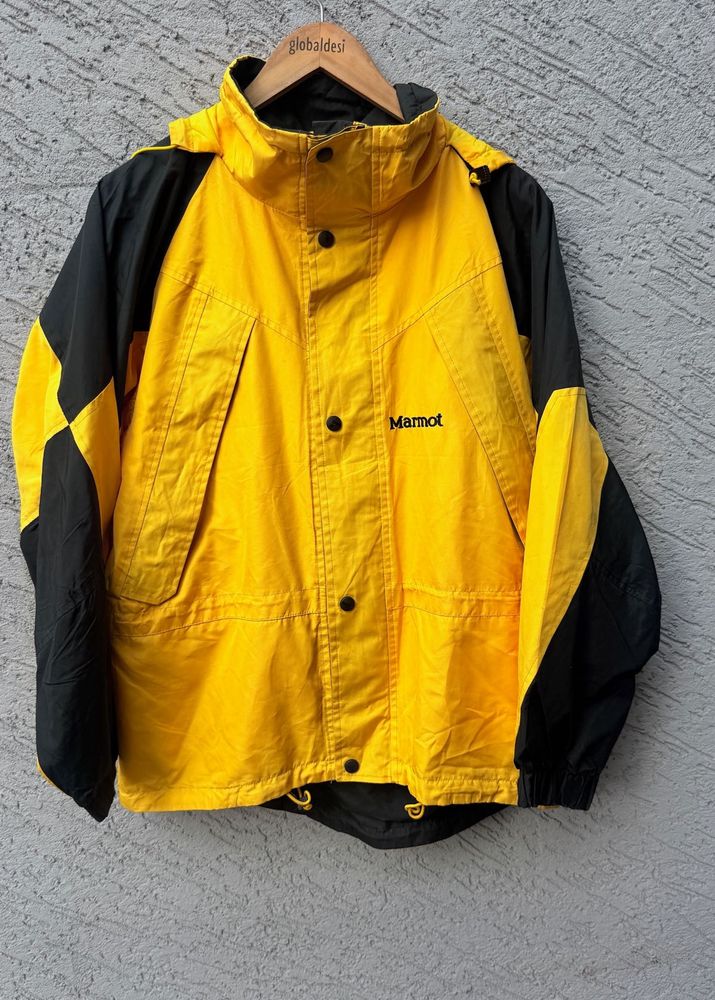 Marmot Yellow &amp; Black Windbreaker Jacket