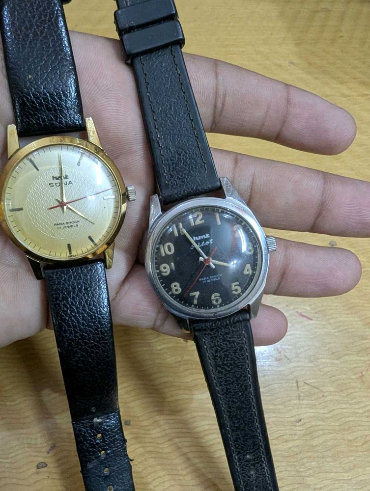 Vintage HMT Pilot And Sona Watch