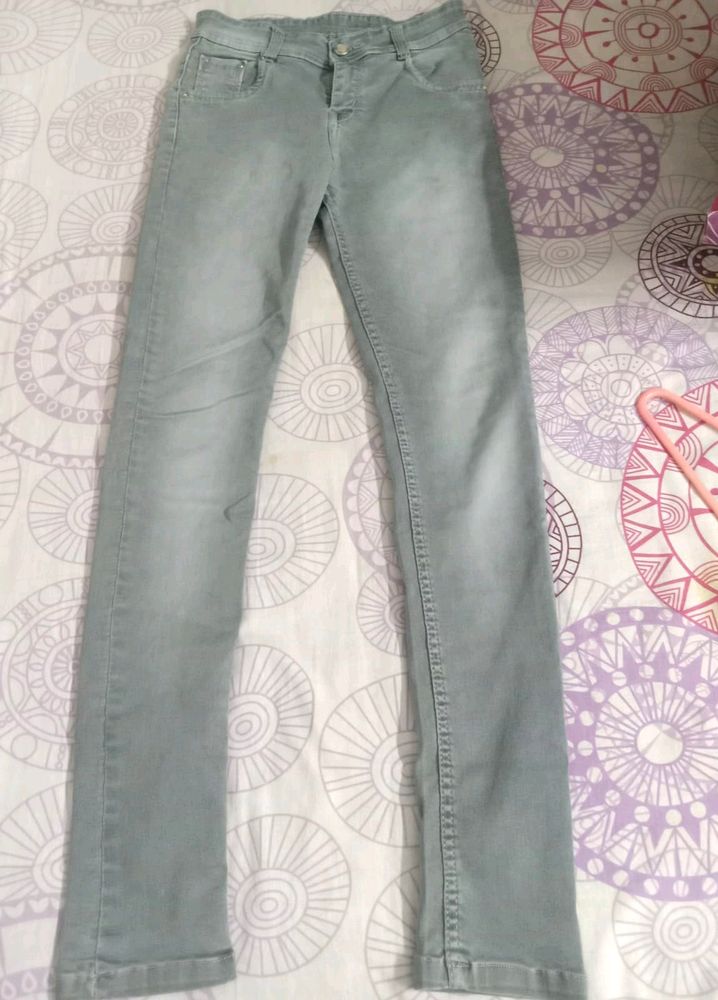 Grey Colour Jeans .