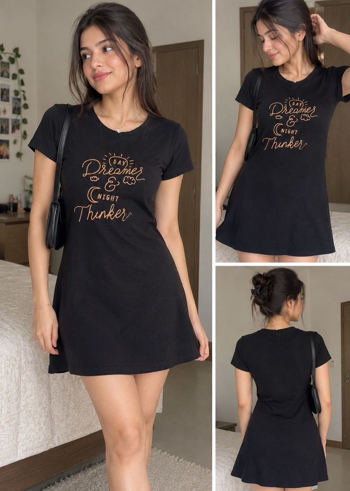 Dreamer &amp; Night Thinker T-Shirt Dress