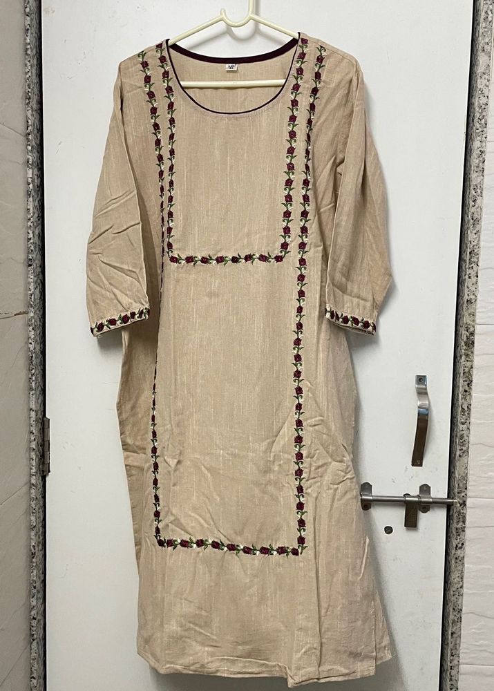 Linen Kurta Set
