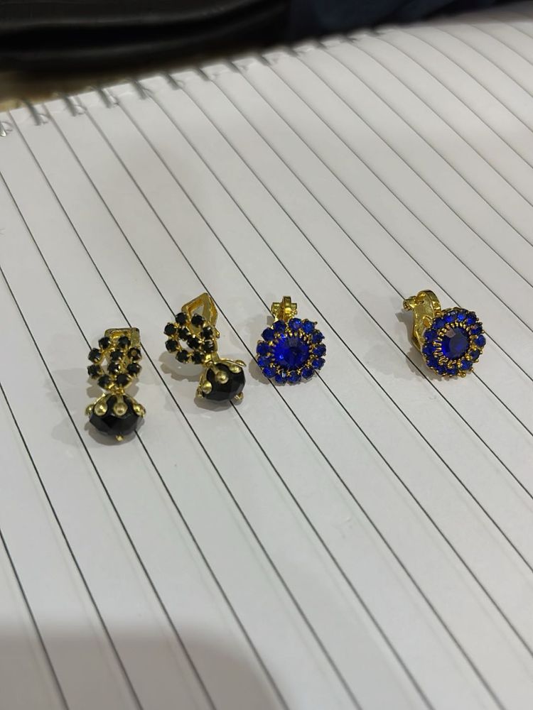 Set of 2 Clip on Earrings