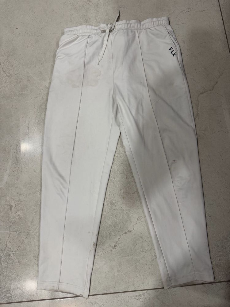 Men's White FLX Cricket Pants