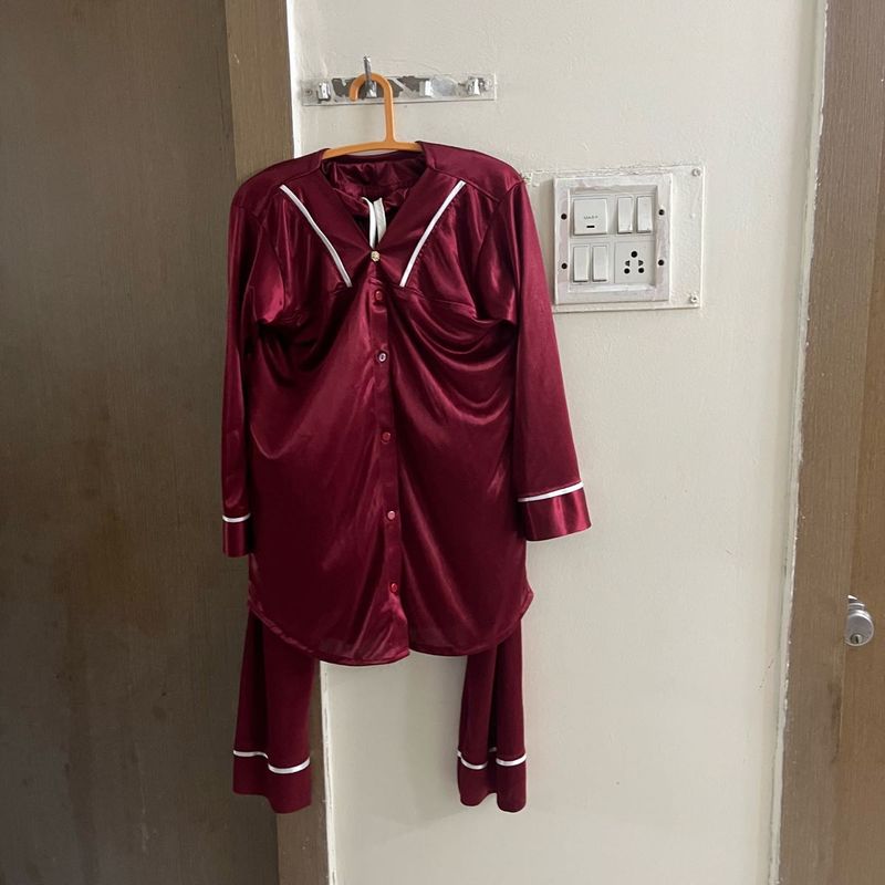 Satin Pajama Set