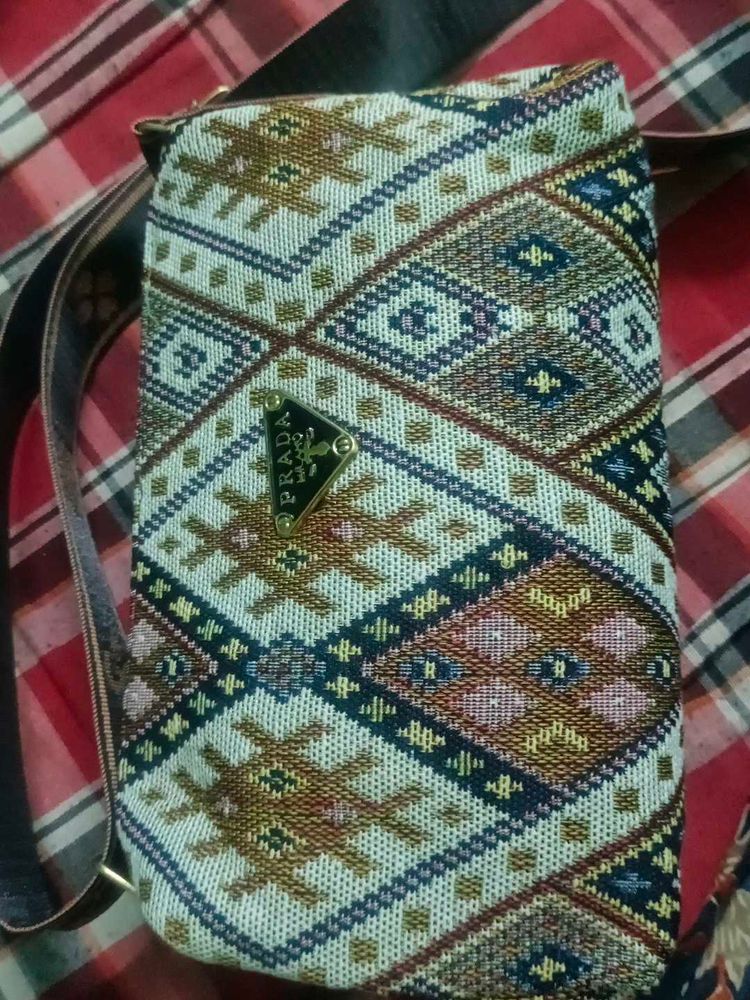 Prada Patterned Crossbody Bag