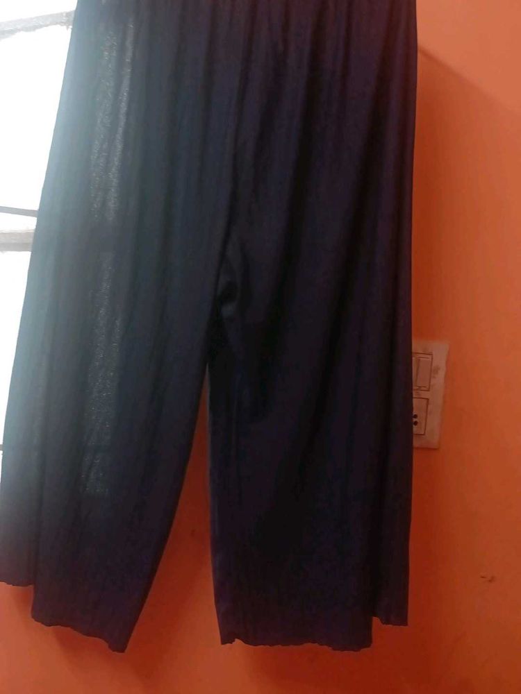 Navy Gauze Palazzo