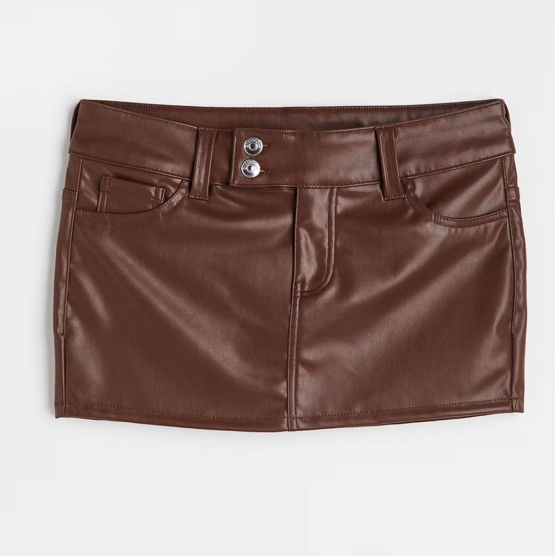 Brown Mini Skirt