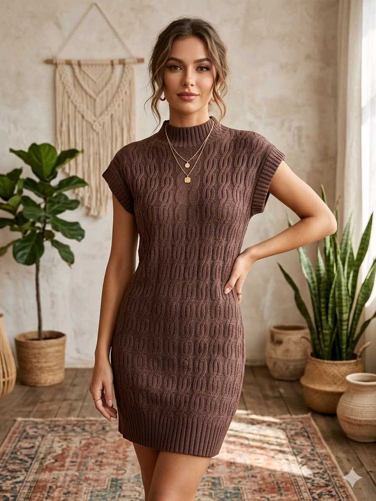🎉🌷Buy1 Get1 Free🎉Chic Textured Knit Dress