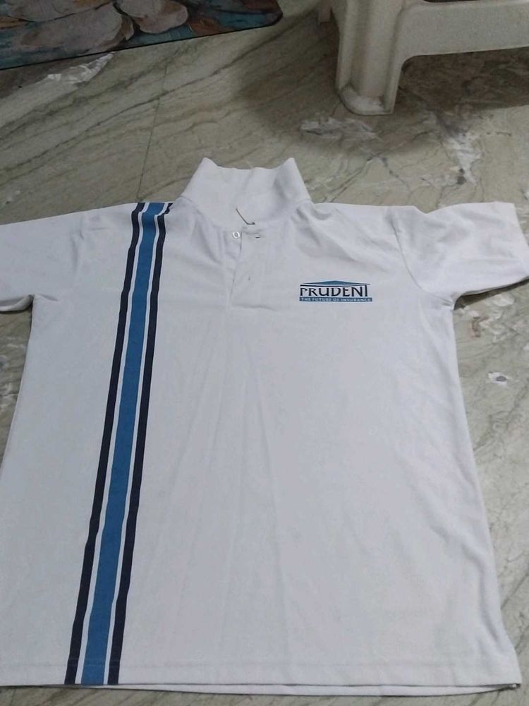 Men's White Polo T-Shirt