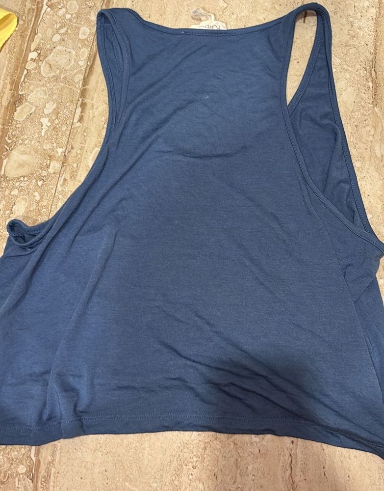 FOREVER 21 Blue Activewear Tank Top