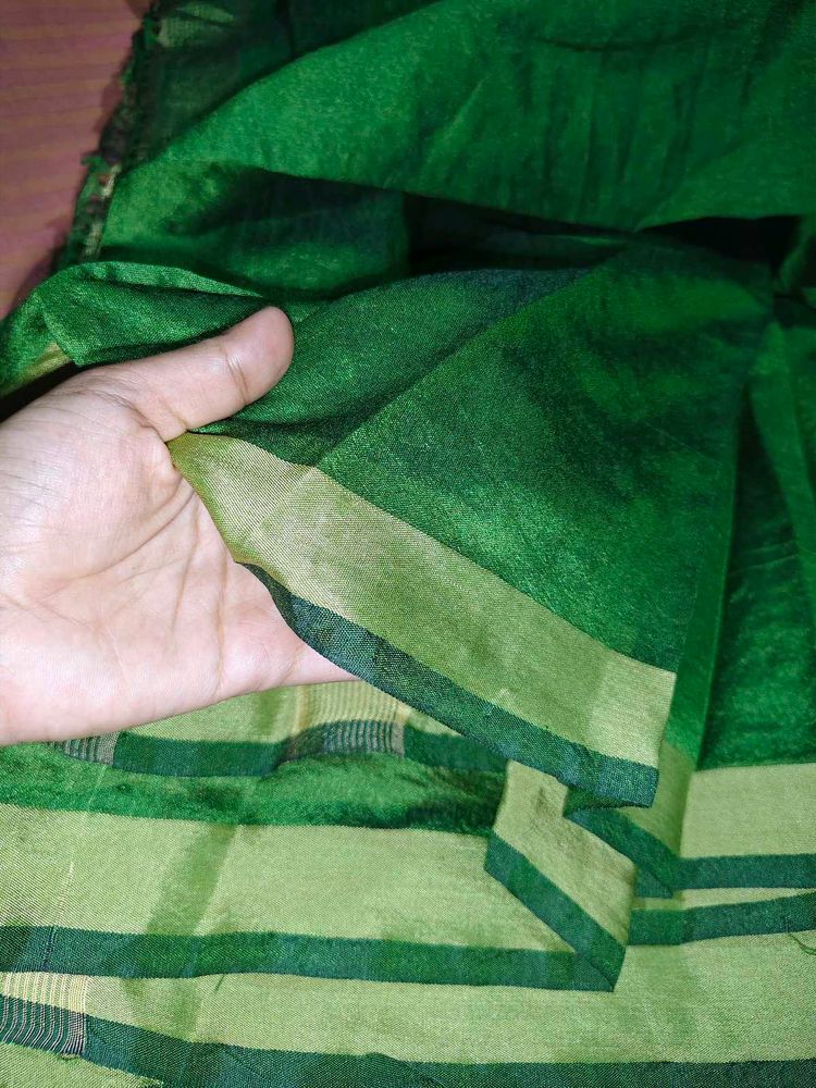 Emerald Green Silk Saree