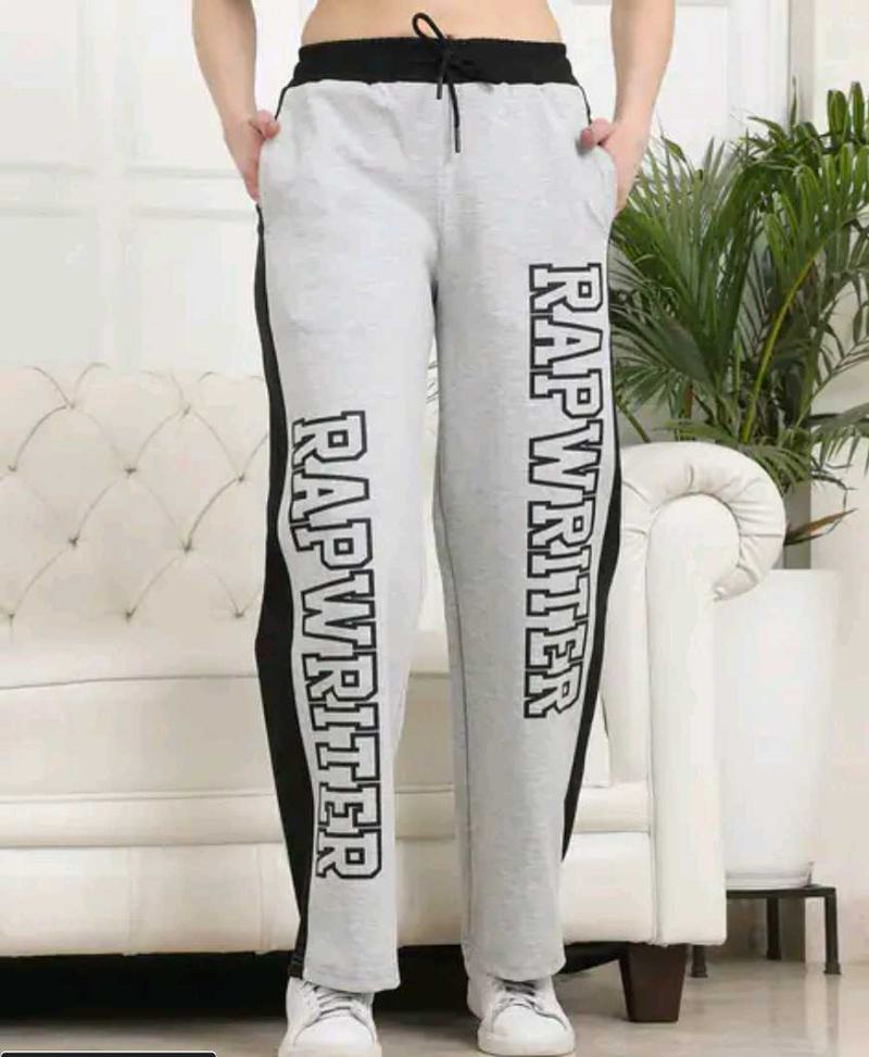 Gray Trackpant with Black Side Stripe
