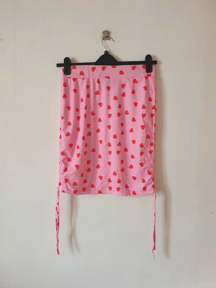 Candy hearts Mini Ruched skirt