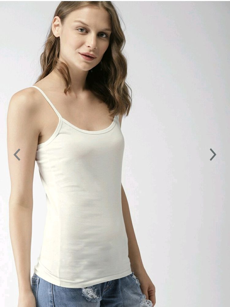 Mast &amp; Harbour Basic White Camisole Top