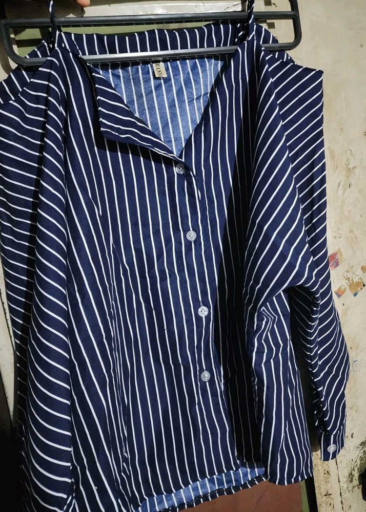 off shoulder formal shirt