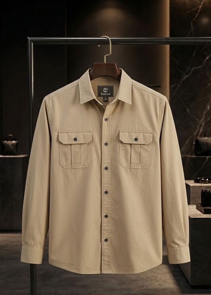 Timberland dark khaki men's shirt