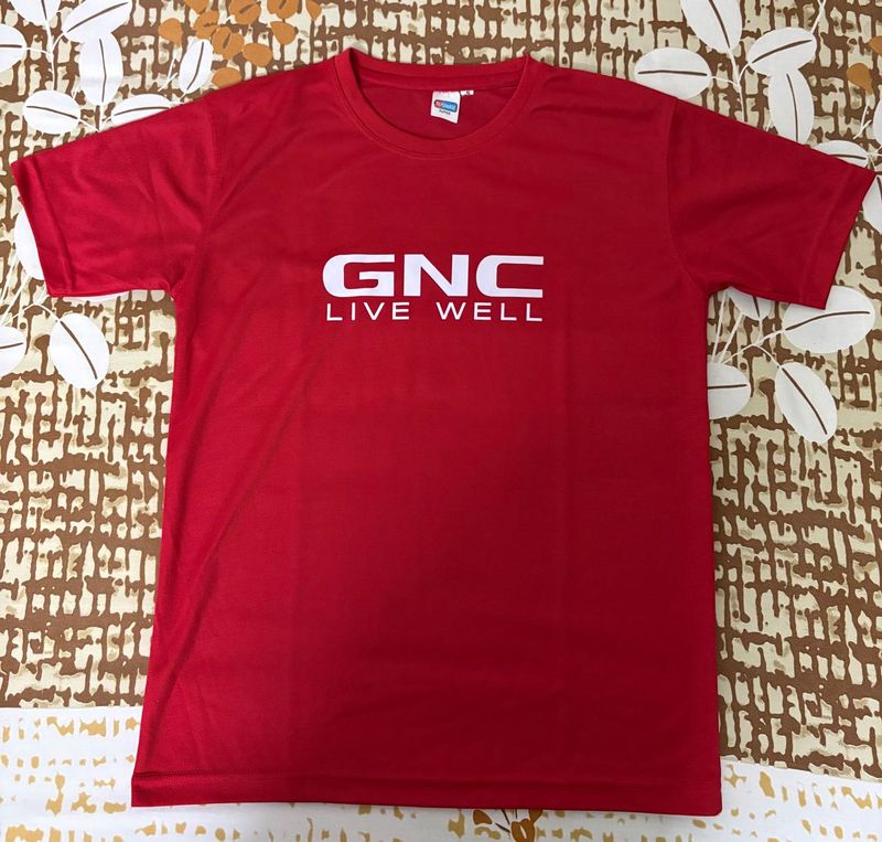GNC Live Well Red T-Shirt Small Size