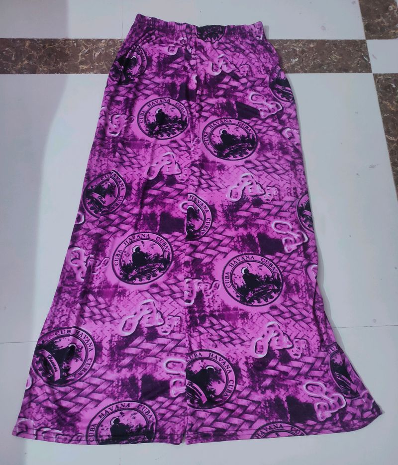Free Size Purple Palazzo Pant
