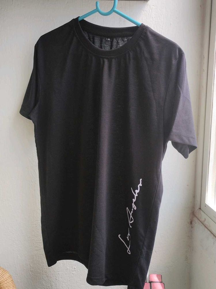 Men's Black Graphic T-Shirt