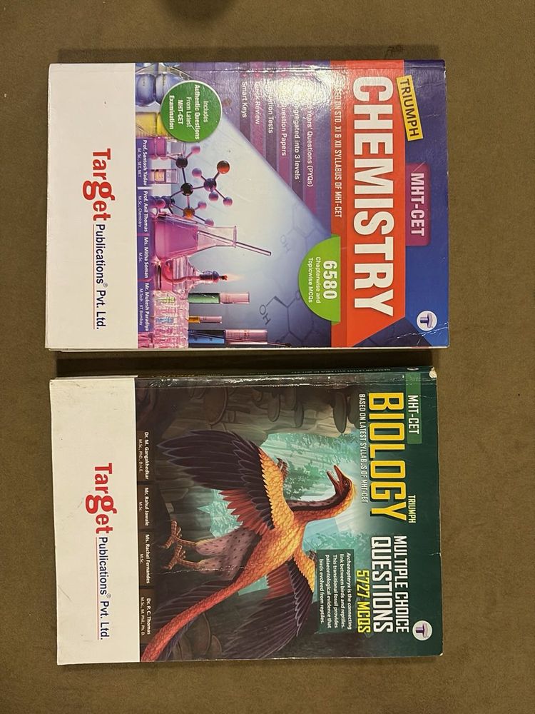 MHT-CET Chemistry &amp; Biology Books