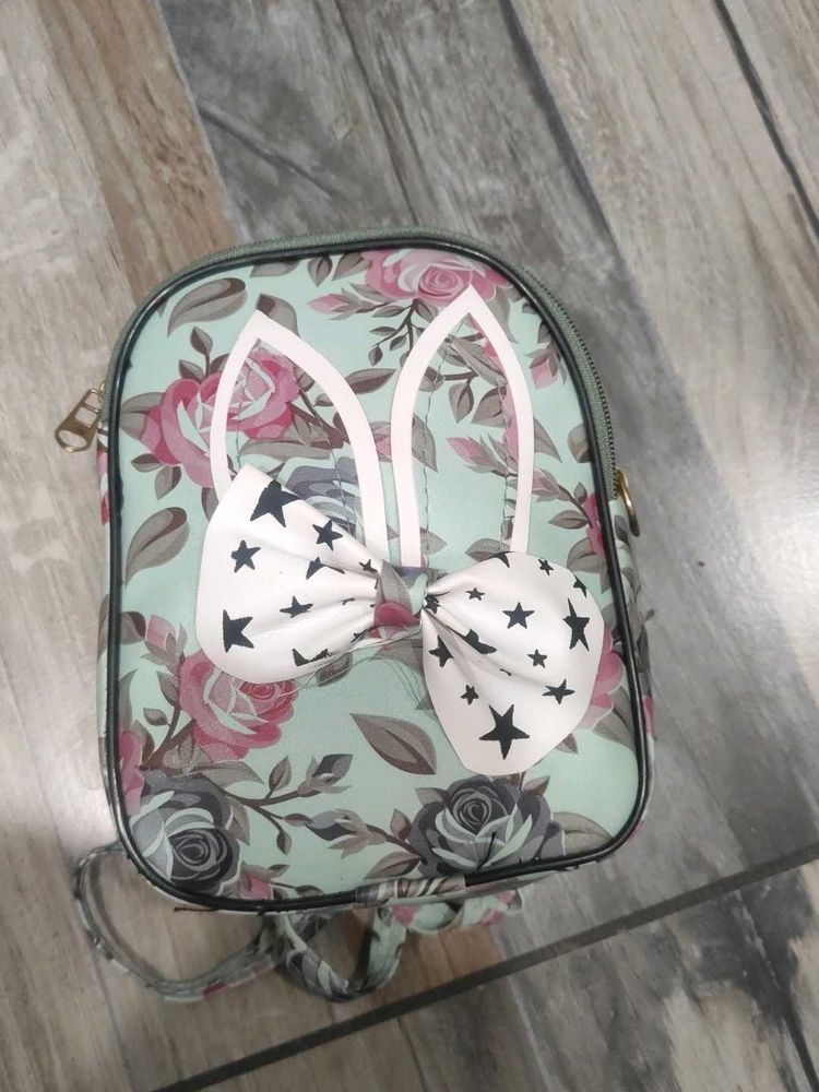 Cute Floral Bunny Backpack