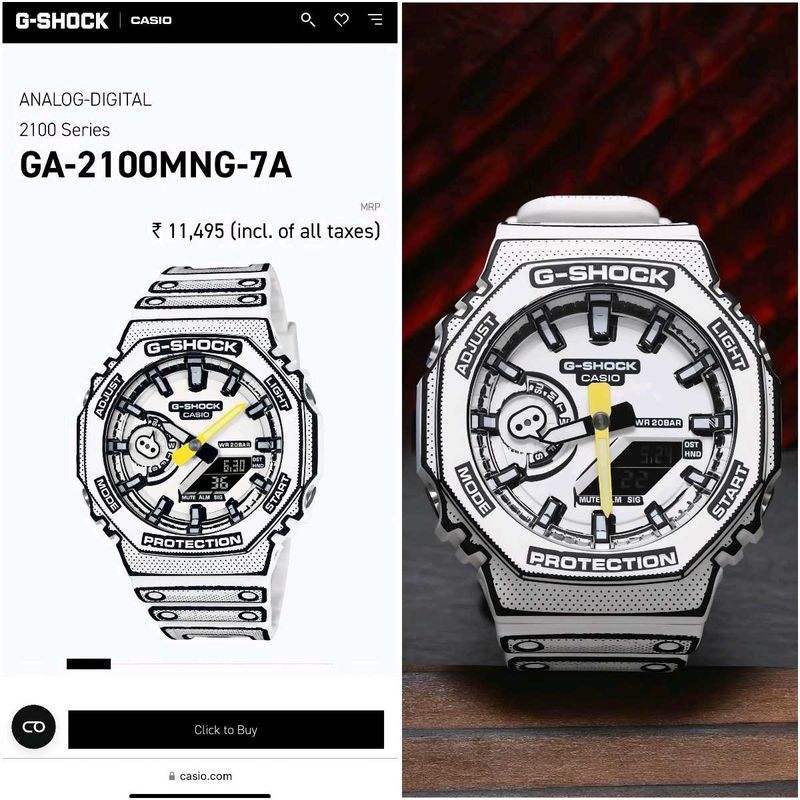 Casio G Shock GA 2100 Manga Edition First Copy
