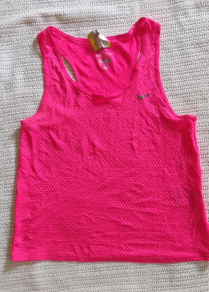 Bright Pink Nike Athletic Tank Top