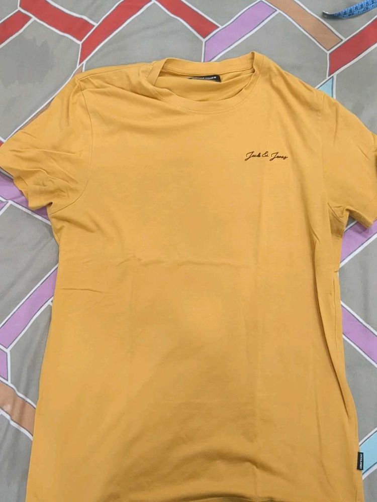 Original Jack &amp; Jones Mustard Yellow T-Shirt