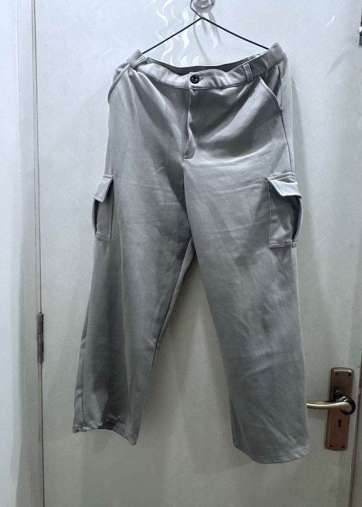 Stylish Grey Cargo Pants