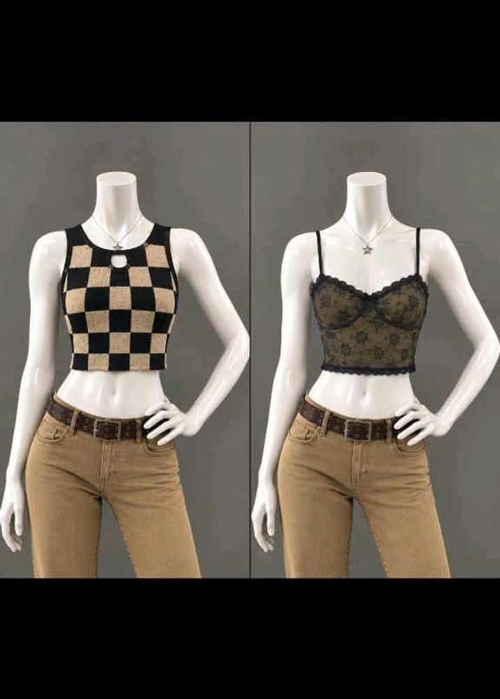 Chic Crop Tops - Set of 2