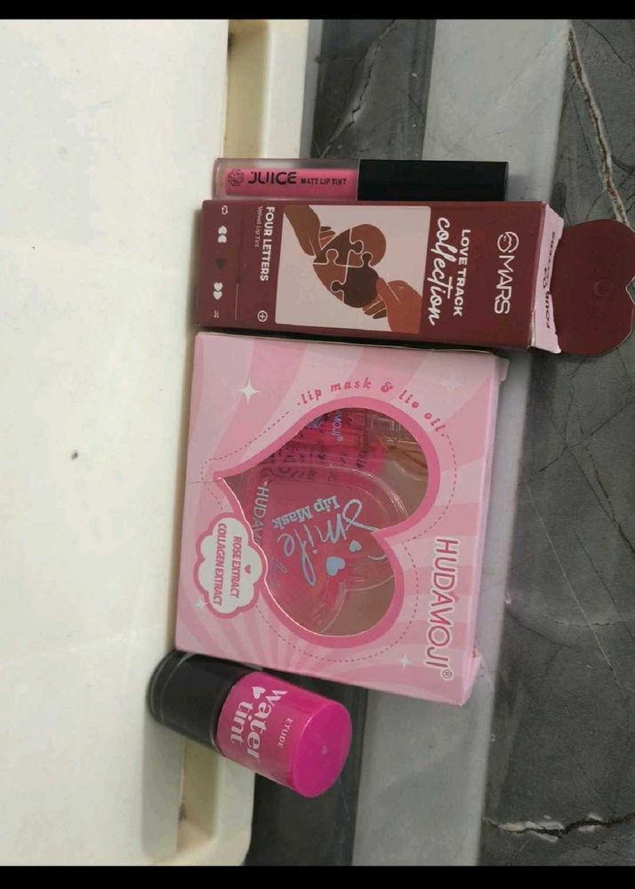 Juice &amp; Etude Lip Tints Bundle set of 4 no coin