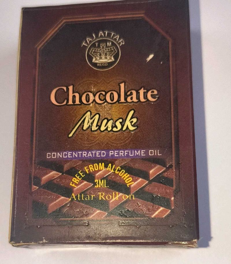 Taj Attar Chocolate Musk Rollon long lasting