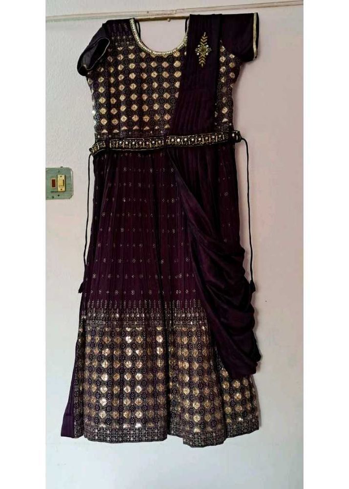 sequence choli dress