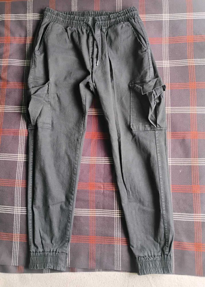 Men's Denim Cargo Pants