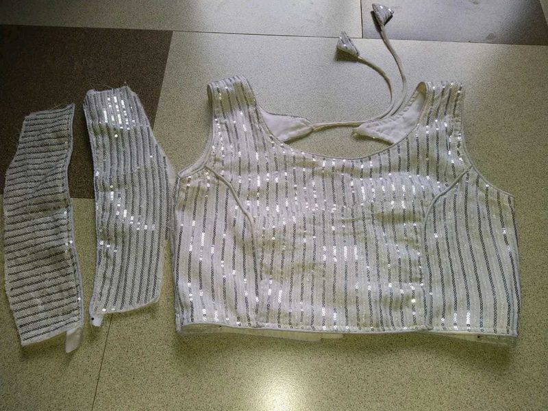 Unused Silver Color Blouse