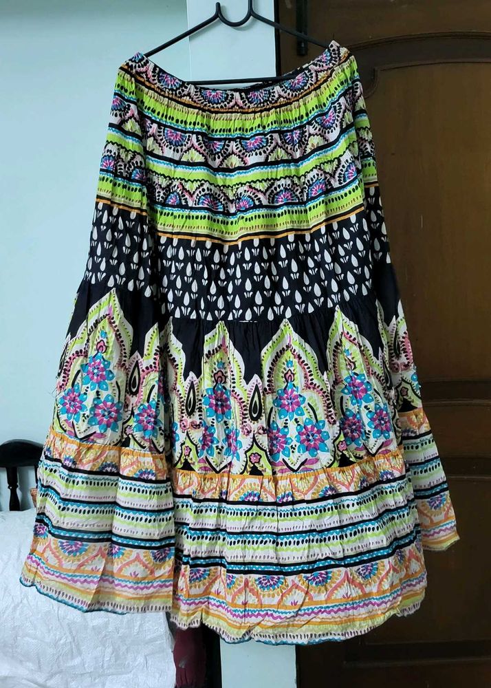 Colorful Bohemian Maxi Skirt