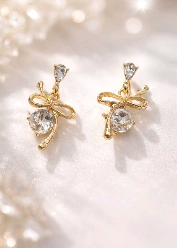 Cute Bowknot Drop Earrings korean earring