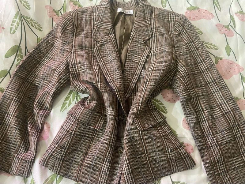 Plaid Blazer