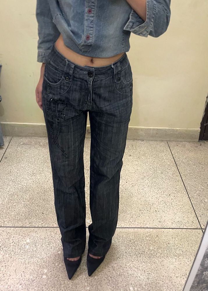 Straight leg jeans