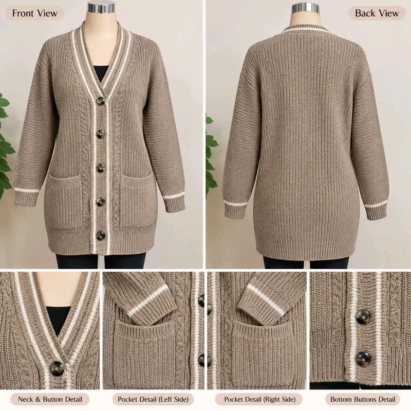 Cozy Cable Knit Cardigan Sweater