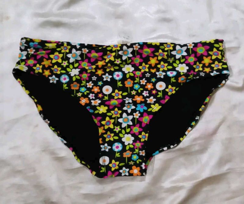 Colorful Floral Bikini Bottom