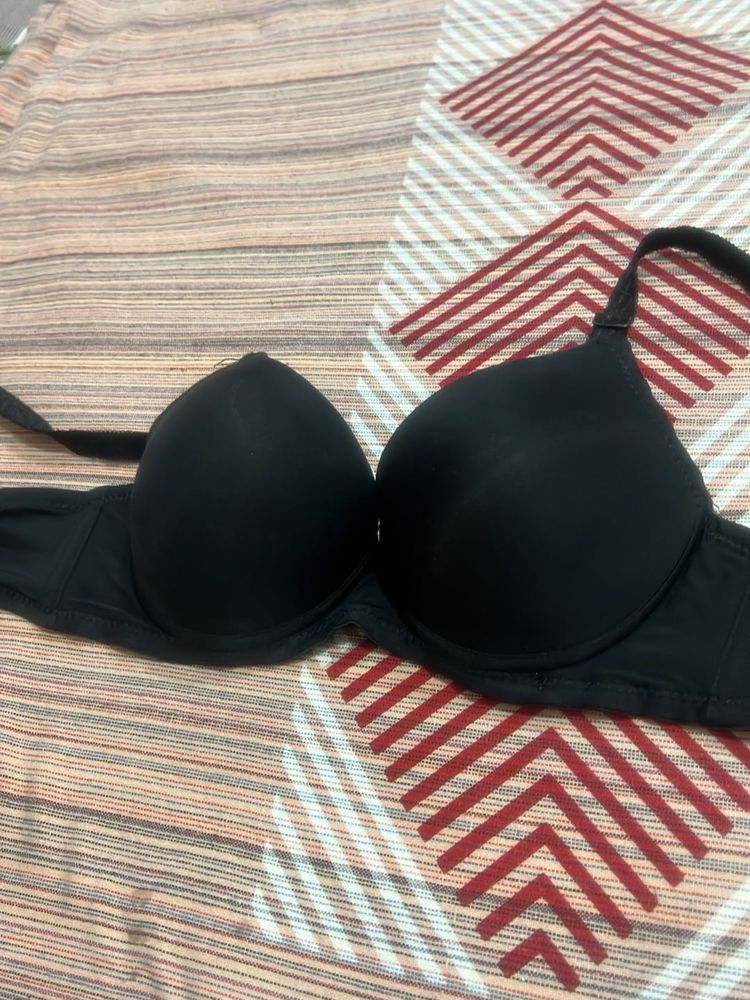 Black Padded Bra