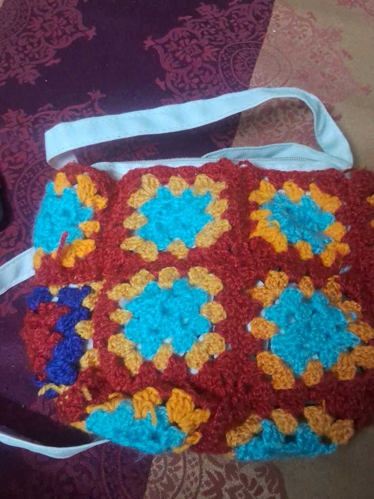 Handmade Crochet Crossbody Bag