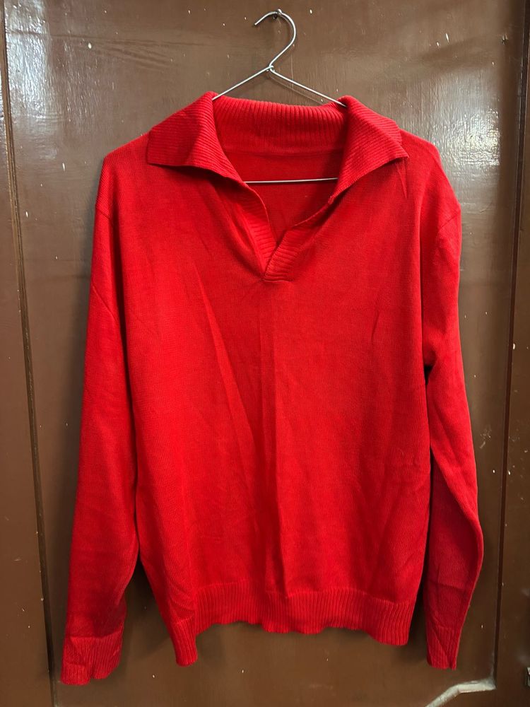 Red Pullover Sweater