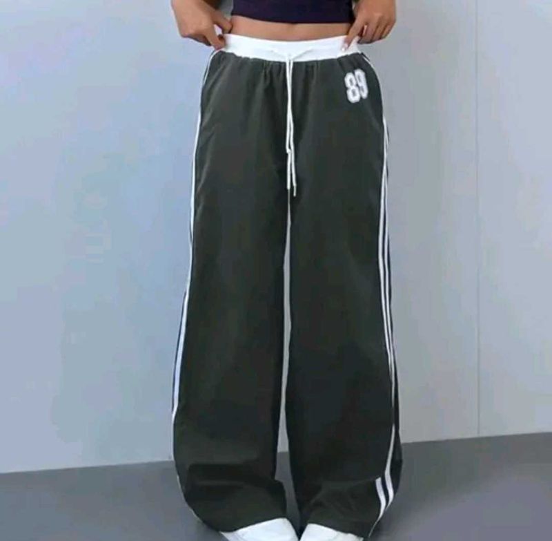 Wide Leg Track Pants