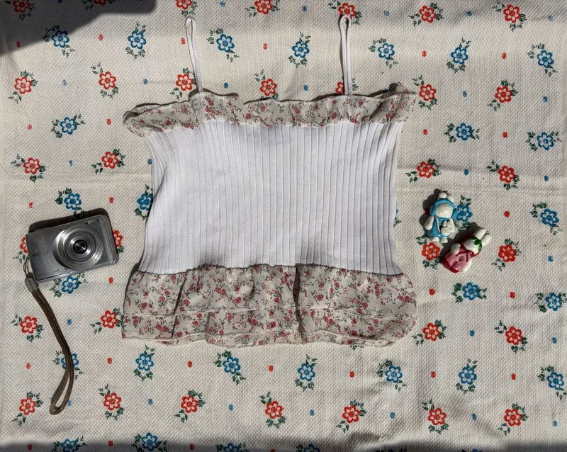 Floral Crop Top one size