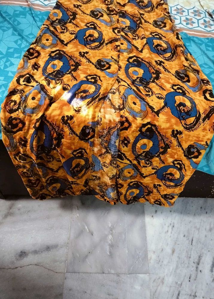 Printed One Piece Kurti Ankle Length