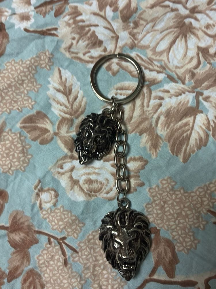 Lion Head Keychain
