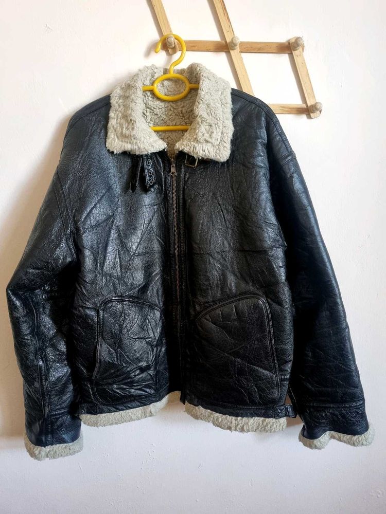 Shearling Lined Learher Jacket